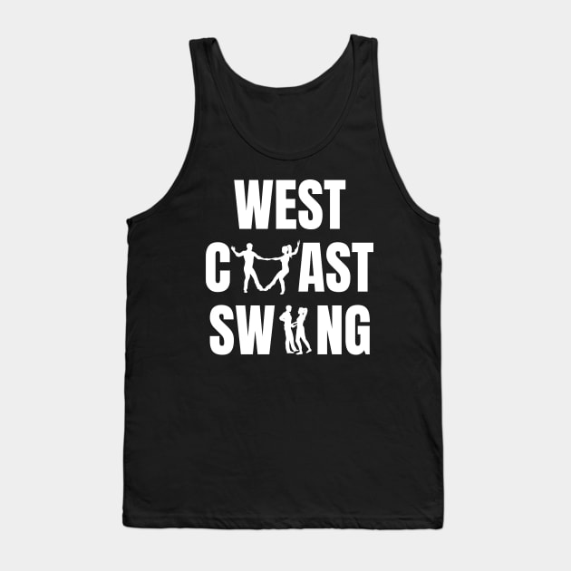 West Coast Swing Couple Dancer Design Tank Top by echopark12